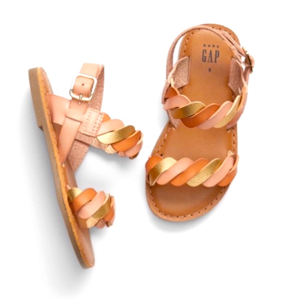 Gap Toddler Girl Neutral Twist Sandal, Size 9